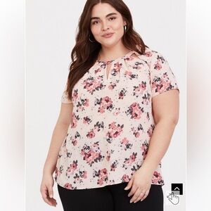 Torrid Georgette Cutout Blouse
